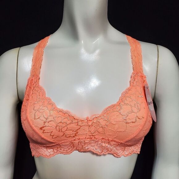 NWT Anemone Orange Lace Bralette (S/M) - Picture 2 of 5